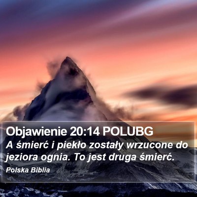 Objawienie 20:14 POLUBG Bible Verse Image