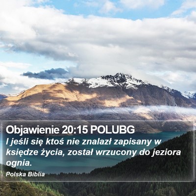 Objawienie 20:15 POLUBG Bible Verse Image