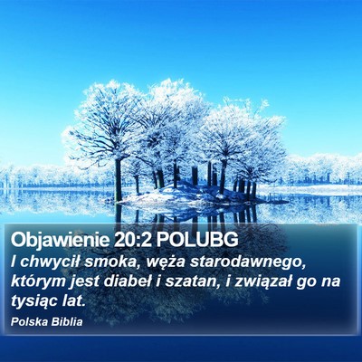 Objawienie 20:2 POLUBG Bible Verse Image
