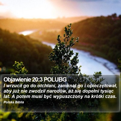 Objawienie 20:3 POLUBG Bible Verse Image