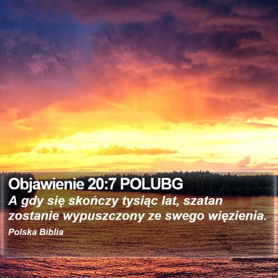Objawienie 20:7 POLUBG Bible Verse Image