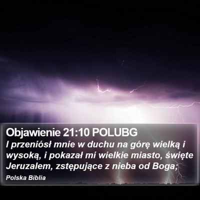 Objawienie 21:10 POLUBG Bible Verse Image