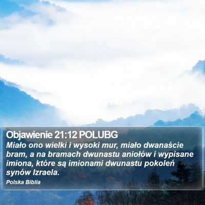 Objawienie 21:12 POLUBG Bible Verse Image