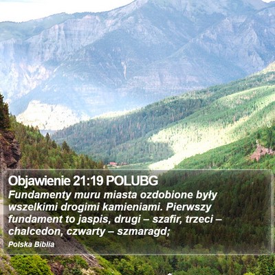 Objawienie 21:19 POLUBG Bible Verse Image