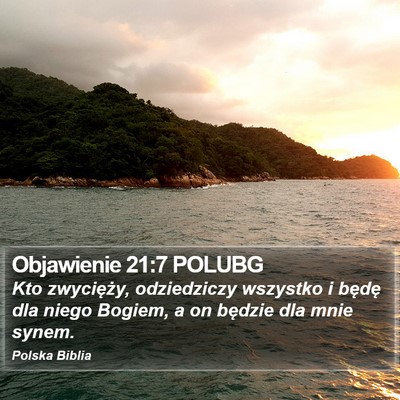 Objawienie 21:7 POLUBG Bible Verse Image