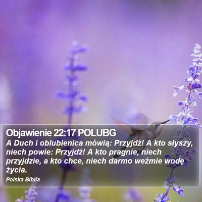 Objawienie 22:17 POLUBG Bible Verse Image