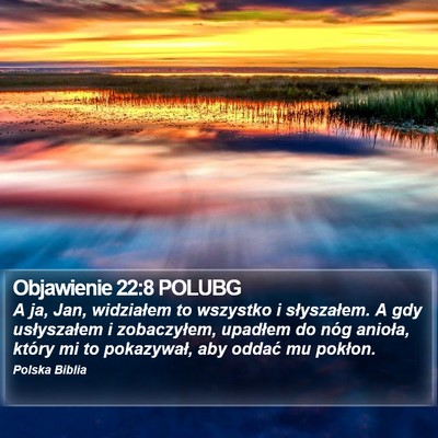 Objawienie 22:8 POLUBG Bible Verse Image