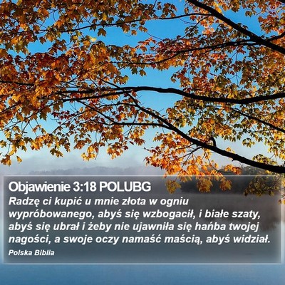 Objawienie 3:18 POLUBG Bible Verse Image