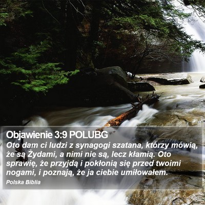 Objawienie 3:9 POLUBG Bible Verse Image