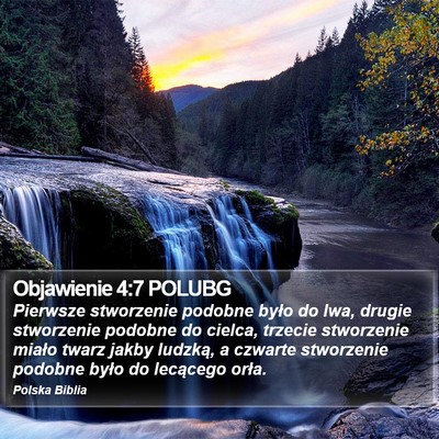 Objawienie 4:7 POLUBG Bible Verse Image