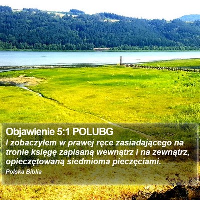 Objawienie 5:1 POLUBG Bible Verse Image
