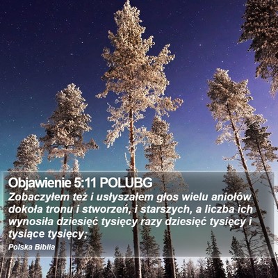 Objawienie 5:11 POLUBG Bible Verse Image