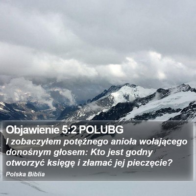 Objawienie 5:2 POLUBG Bible Verse Image