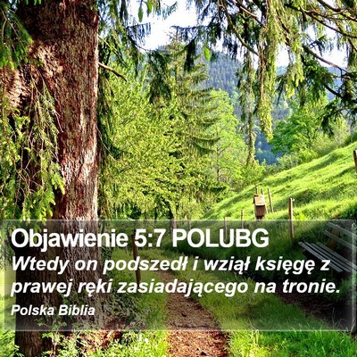 Objawienie 5:7 POLUBG Bible Verse Image