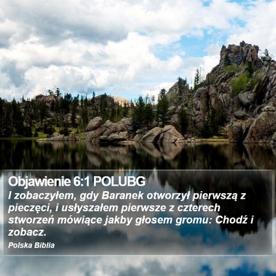 Objawienie 6:1 POLUBG Bible Verse Image
