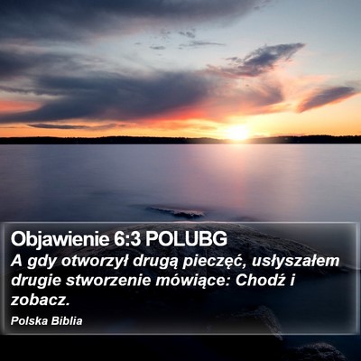 Objawienie 6:3 POLUBG Bible Verse Image