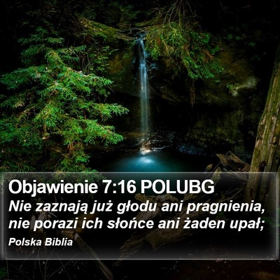 Objawienie 7:16 POLUBG Bible Verse Image