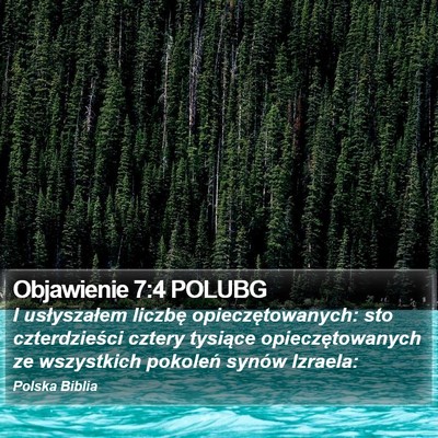 Objawienie 7:4 POLUBG Bible Verse Image