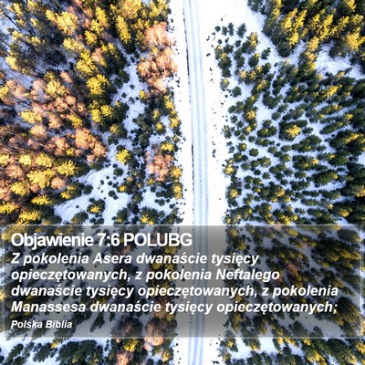 Objawienie 7:6 POLUBG Bible Verse Image
