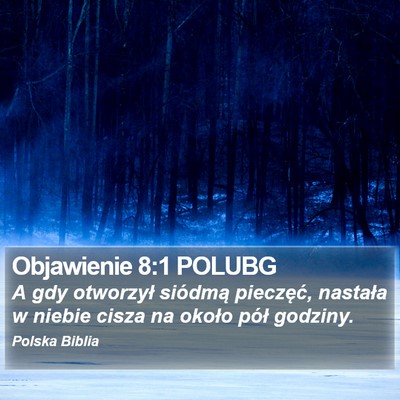 Objawienie 8:1 POLUBG Bible Verse Image