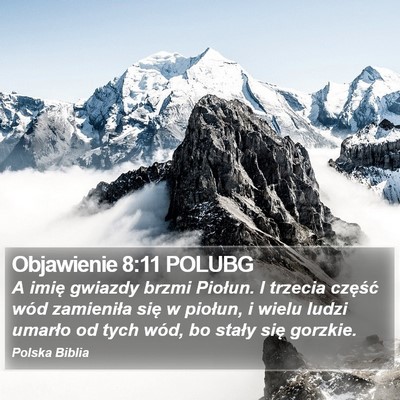 Objawienie 8:11 POLUBG Bible Verse Image