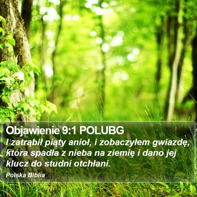 Objawienie 9:1 POLUBG Bible Verse Image