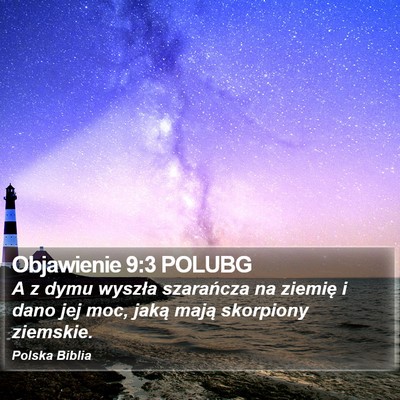 Objawienie 9:3 POLUBG Bible Verse Image