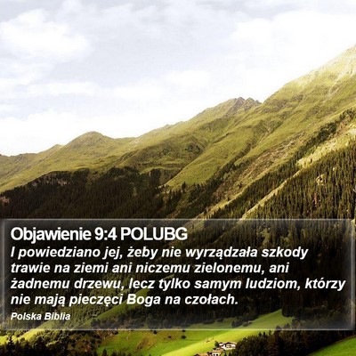 Objawienie 9:4 POLUBG Bible Verse Image