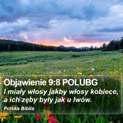 Objawienie 9:8 POLUBG Bible Verse Image