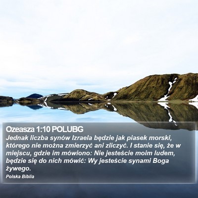 Ozeasza 1:10 POLUBG Bible Verse Image