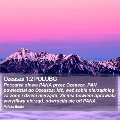 Ozeasza 1:2 POLUBG Bible Verse Image
