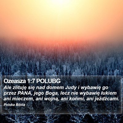Ozeasza 1:7 POLUBG Bible Verse Image