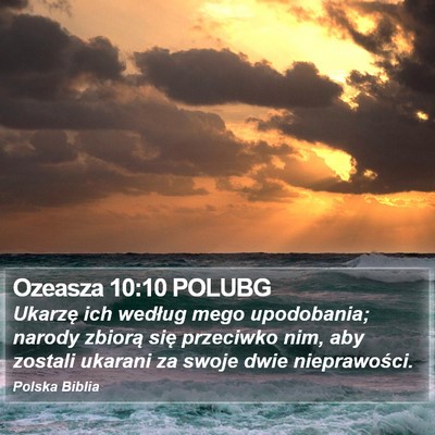 Ozeasza 10:10 POLUBG Bible Verse Image