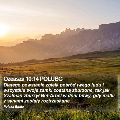 Ozeasza 10:14 POLUBG Bible Verse Image