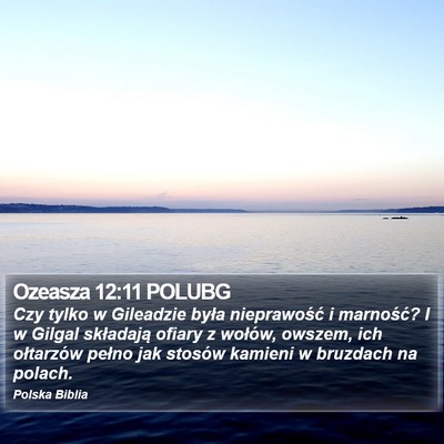 Ozeasza 12:11 POLUBG Bible Verse Image
