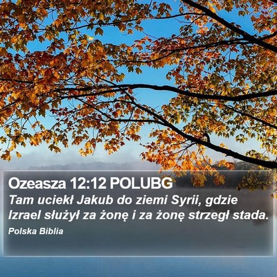Ozeasza 12:12 POLUBG Bible Verse Image