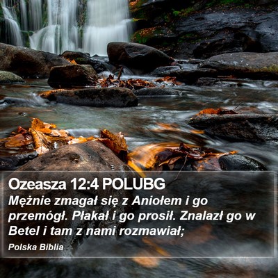 Ozeasza 12:4 POLUBG Bible Verse Image