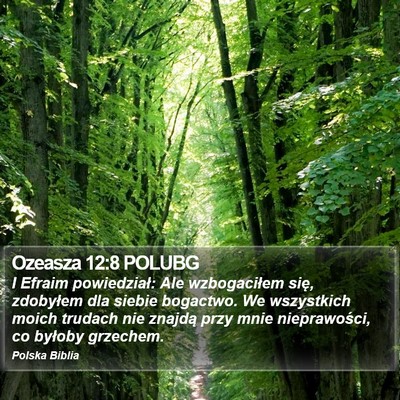 Ozeasza 12:8 POLUBG Bible Verse Image
