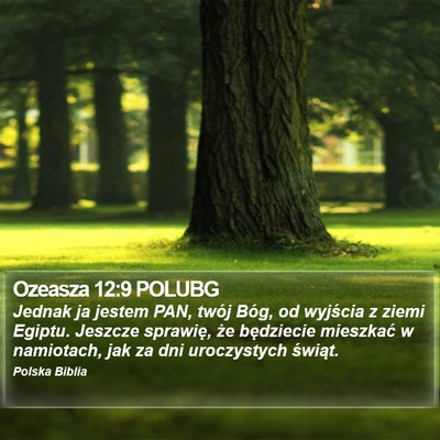 Ozeasza 12:9 POLUBG Bible Verse Image