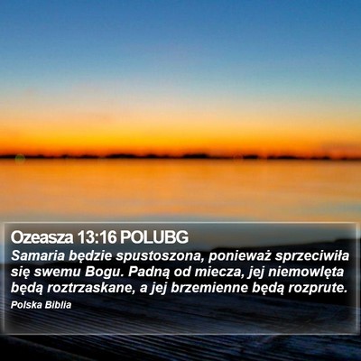 Ozeasza 13:16 POLUBG Bible Verse Image