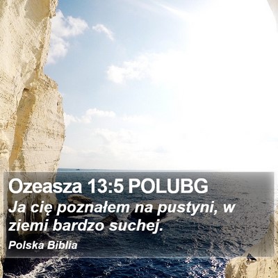 Ozeasza 13:5 POLUBG Bible Verse Image