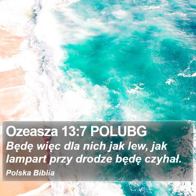 Ozeasza 13:7 POLUBG Bible Verse Image