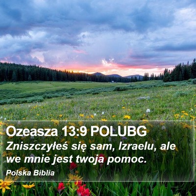 Ozeasza 13:9 POLUBG Bible Verse Image