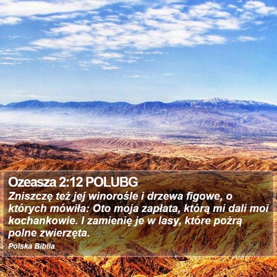 Ozeasza 2:12 POLUBG Bible Verse Image
