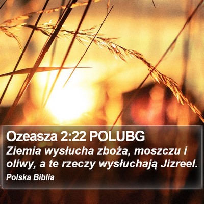 Ozeasza 2:22 POLUBG Bible Verse Image