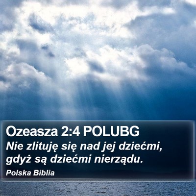 Ozeasza 2:4 POLUBG Bible Verse Image