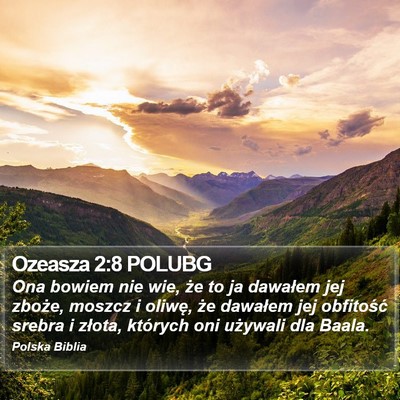 Ozeasza 2:8 POLUBG Bible Verse Image