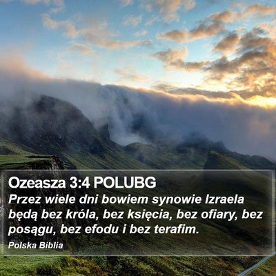 Ozeasza 3:4 POLUBG Bible Verse Image