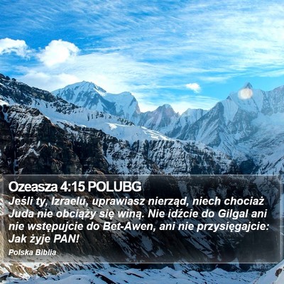Ozeasza 4:15 POLUBG Bible Verse Image
