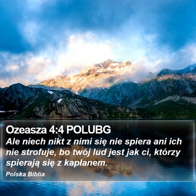 Ozeasza 4:4 POLUBG Bible Verse Image